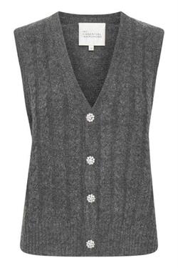 My Essential Wardrobe Vest - MWJo Knit Vest, Charcoal Gray